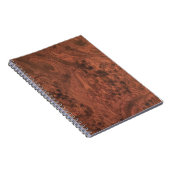 Carnet Burl Mahogany Wood Texture (Côté Droit)