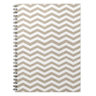 Carnet Burlap Chevron