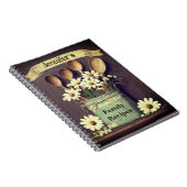 Carnet Burlap et Daisies (Côté Droit)