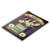 Carnet Burlap et Daisies (Côté gauche)