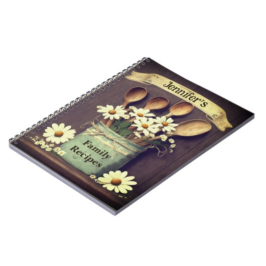 Carnet Burlap et Daisies (Côté gauche)