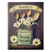 Carnet Burlap et Daisies (Devant)