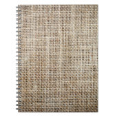 Carnet Burlap Hessian Arrière - plan Texture (Devant)