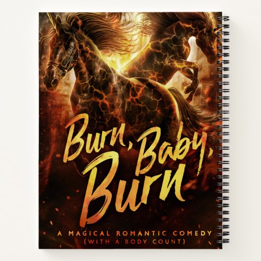 Carnet Burn Baby Burn Spiral Notebook (Dos)