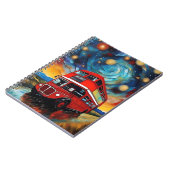 Carnet Bus Red Double Decker La Nuit Étoile, (Côté gauche)