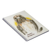 Carnet Buse à queue rouge avec des plumes (Côté Droit)