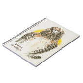 Carnet Buse à queue rouge avec des plumes (Côté gauche)