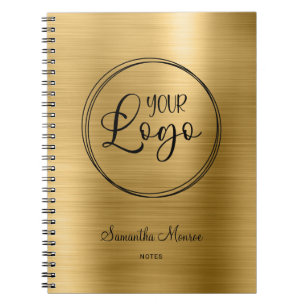 Carnet Business Logo Faux Gold Ombre Foil Meeting