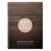 Carnet Business Logo Real Estate Agent Wood Look (Devant)