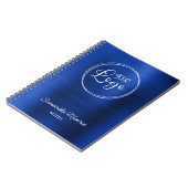 Carnet Business Logo Royal Navy Blue Foil Meeting (Côté gauche)