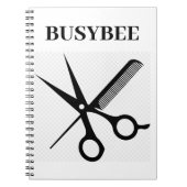 Carnet Business Note Book - Busybee Design + Logo (Devant)