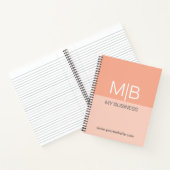 Carnet Business Peach Monogram (Intérieur)