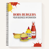 Carnet Business Restaurant Company Hamburger Hotdog (Devant)