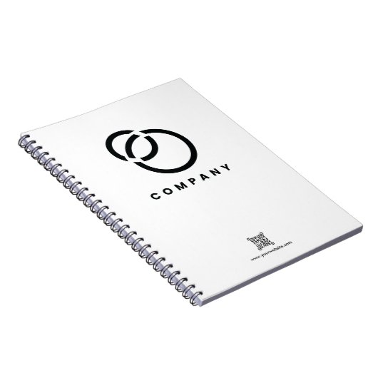 Carnet Business Scan Me QR Code Website Modern Simple (Côté Droit)