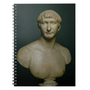 Carnet Buste de portrait d'empereur Trajan (53-117
