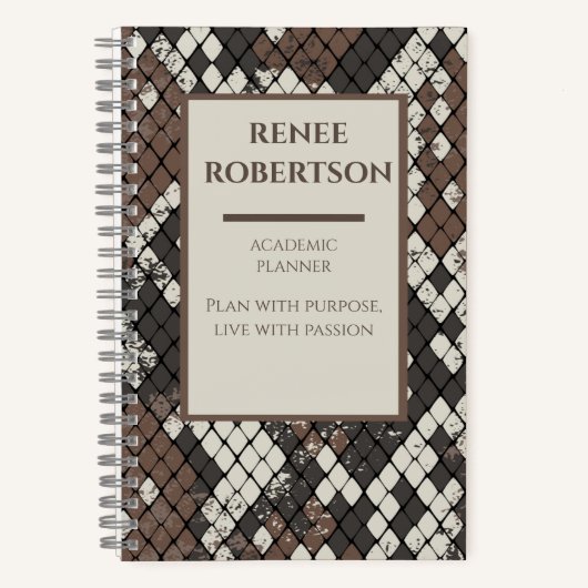 Carnet But et passion : Le planificateur de succès académ (Recto)