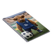 Carnet "Buteur : une vache des Highlands habillée pour le (Côté Droit)