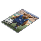 Carnet "Buteur : une vache des Highlands habillée pour le (Côté gauche)