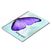CARNET BUTTERFER PURPLE BLEU (Côté gauche)