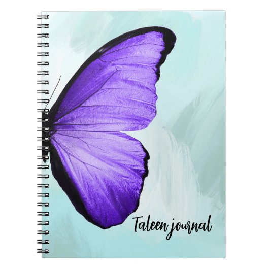 CARNET BUTTERFER PURPLE BLEU (Devant)
