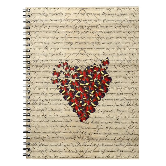 Carnet Butterfies vintages romantiques (Devant)