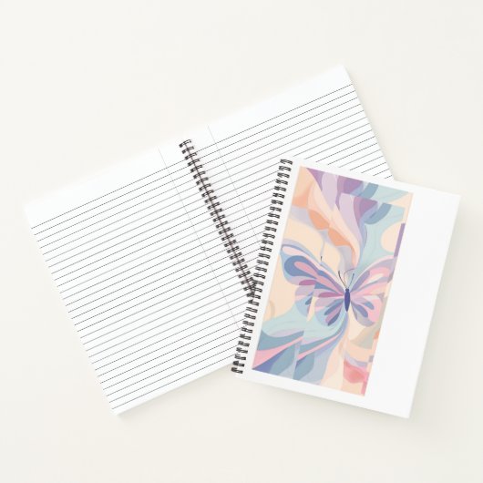 Carnet Butterfly Dreams Notebook – Soft Pastel Cover, Lin (Intérieur)