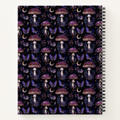 Carnet Butterfly, Floral and Mushroom Celestial Pattern (Dos)