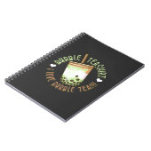 Carnet Buvette à thé bulle Boba buveur de thé (Côté gauche)