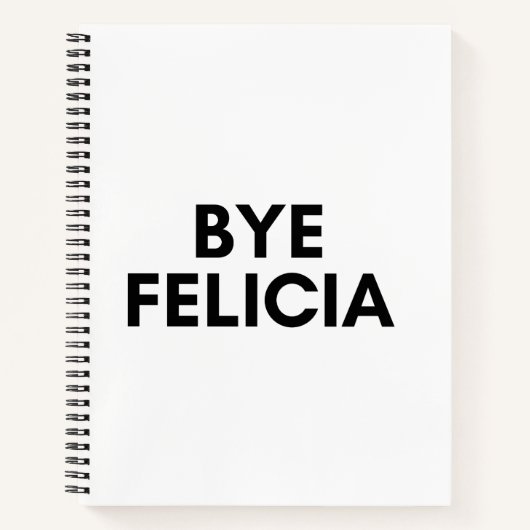 Carnet bye felicia (Devant)
