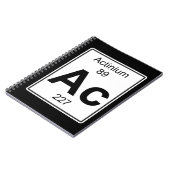 Carnet C.A. - Actinium (Côté gauche)