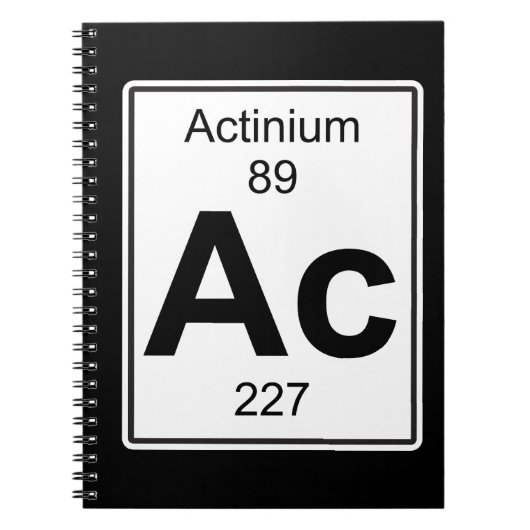 Carnet C.A. - Actinium (Devant)