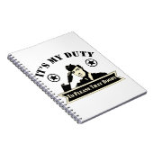 Carnet C’est mon devoir de plaire à ce chou militaire # (Côté Droit)