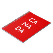 Carnet Ca Na Da Canada Monotone foncé (Côté gauche)