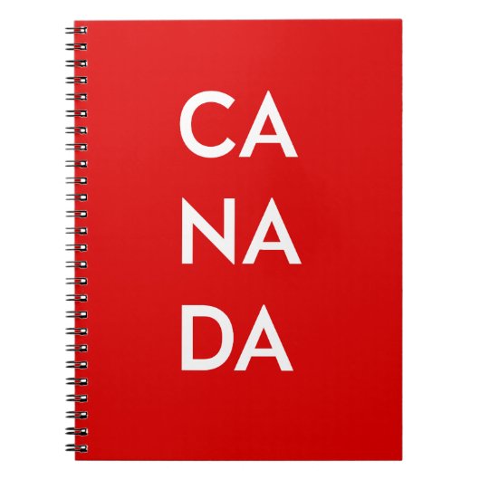 Carnet Ca Na Da Canada Monotone foncé (Devant)