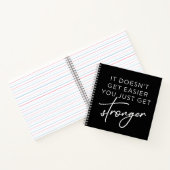 Carnet Ça ne devient pas plus facile de se renforcer (Intérieur)