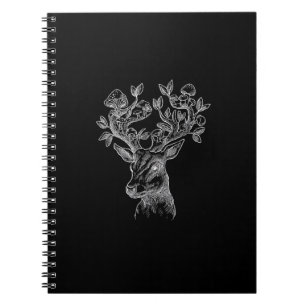 Carnet Cabane Champignon de Cerf Corne Goblincore Vintag