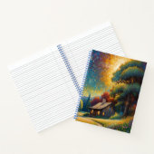 Carnet Cabane de forêt de montagne Art (Intérieur)