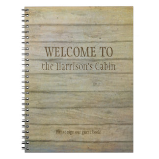 Carnet Cabine bienvenu de pins de lac mountain