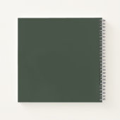 Carnet Cabine d'aquarelle dans la forêt de pins verts (Dos)