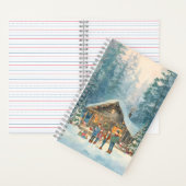 Carnet Cabine d'hiver cosy dans les bois (À l'intérieur)
