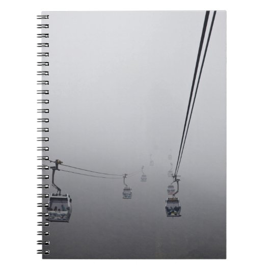Carnet Câble Ngong Ping dans le brouillard épais (Devant)