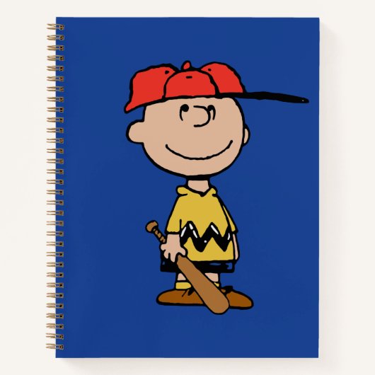 Carnet cacahuètes | Charlie Brown Baseball Smile (Devant)