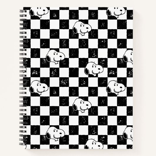 Carnet cacahuètes | Drapeau À damiers Snoopy (Devant)