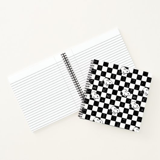 Carnet cacahuètes | Drapeau À damiers Snoopy (Intérieur)