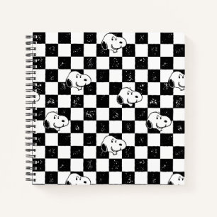 Carnet cacahuètes Drapeau À damiers Snoopy