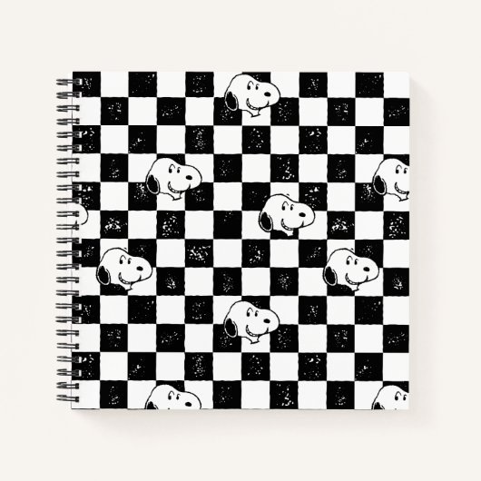 Carnet cacahuètes | Drapeau À damiers Snoopy (Devant)