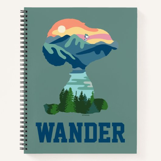 Carnet cacahuètes | Grand Portrait extérieur Snoopy (Devant)