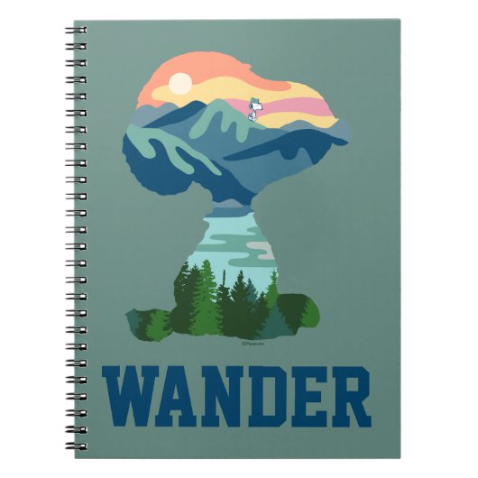 Carnet cacahuètes | Grand Portrait extérieur Snoopy (Devant)