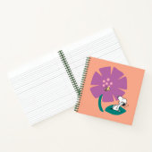 Carnet cacahuètes | Illustration de la nature Fleur pourp (Intérieur)