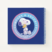 Carnet cacahuètes | Insigne de confort et de sécurité ble (Dos)